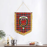 MacDuff Modern Tartan Crest Wall Hanging Banner